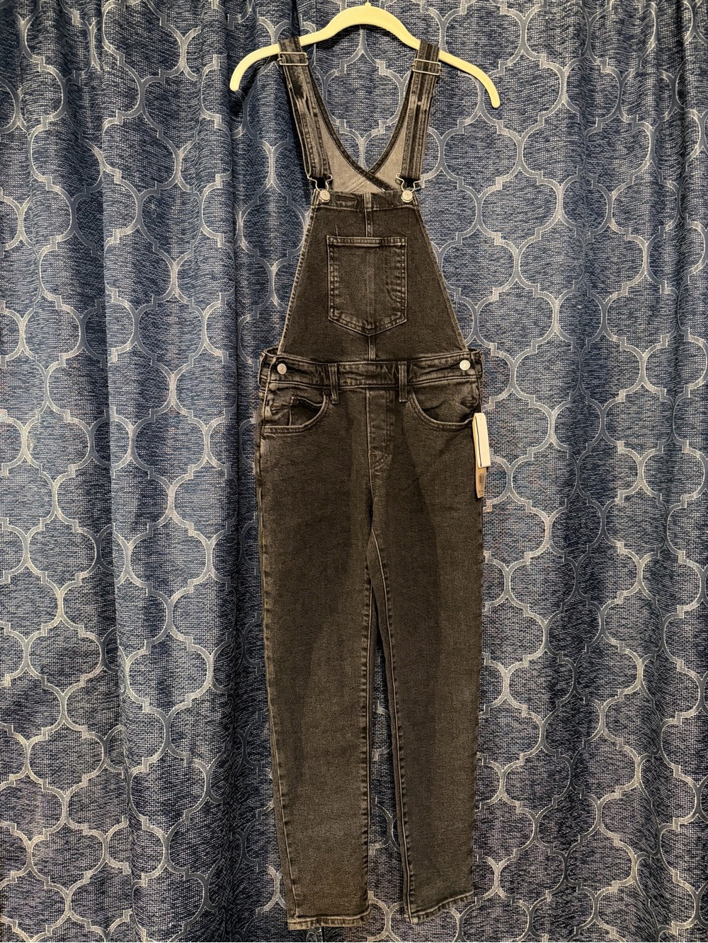 Levi's Black Denim Skinny Overalls